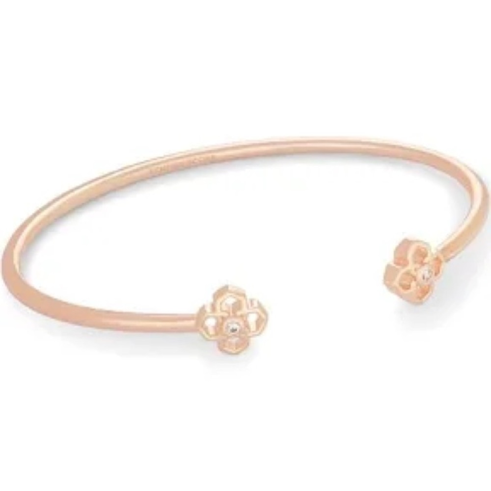 Kendra Scott - Rose Gold Rue logo cuff bracelet